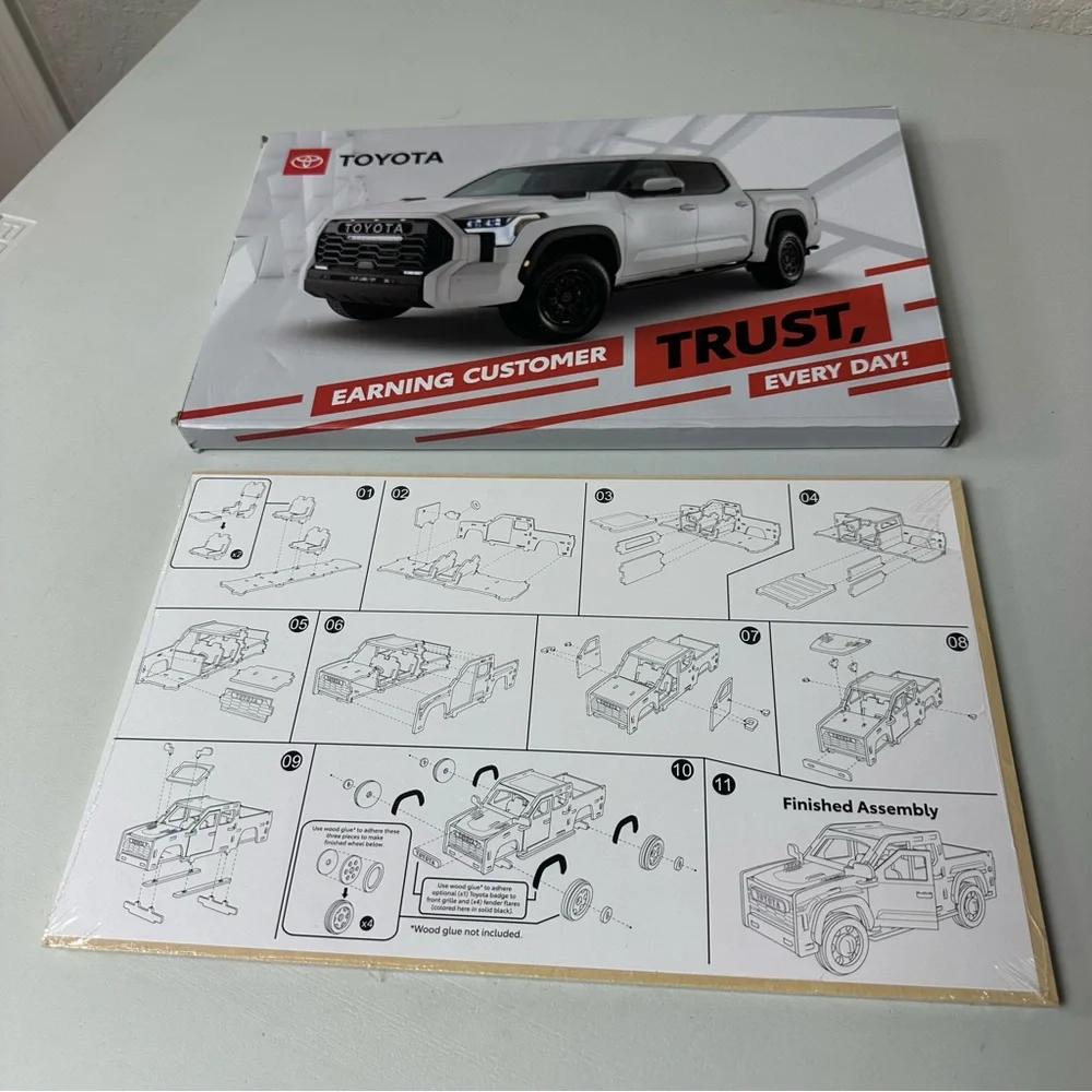 Toyota Tundra 3D Wooden Laser Cut Puzzle Build the Tundra New in Box